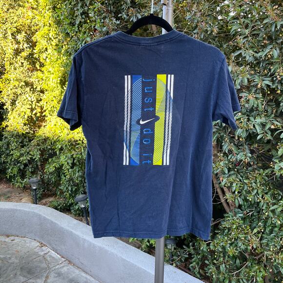 Vintage 90s Nike Just Do It Navy Blue T-Shirt Made in USA - Picture 1 of 7